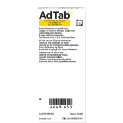 AdTab Anti Vlo en Teek Kauwtabletten Hond >2,5-5,5 kg 3 tabletten