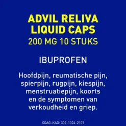 Advil Reliva Liquid-Caps 200 10 capsules