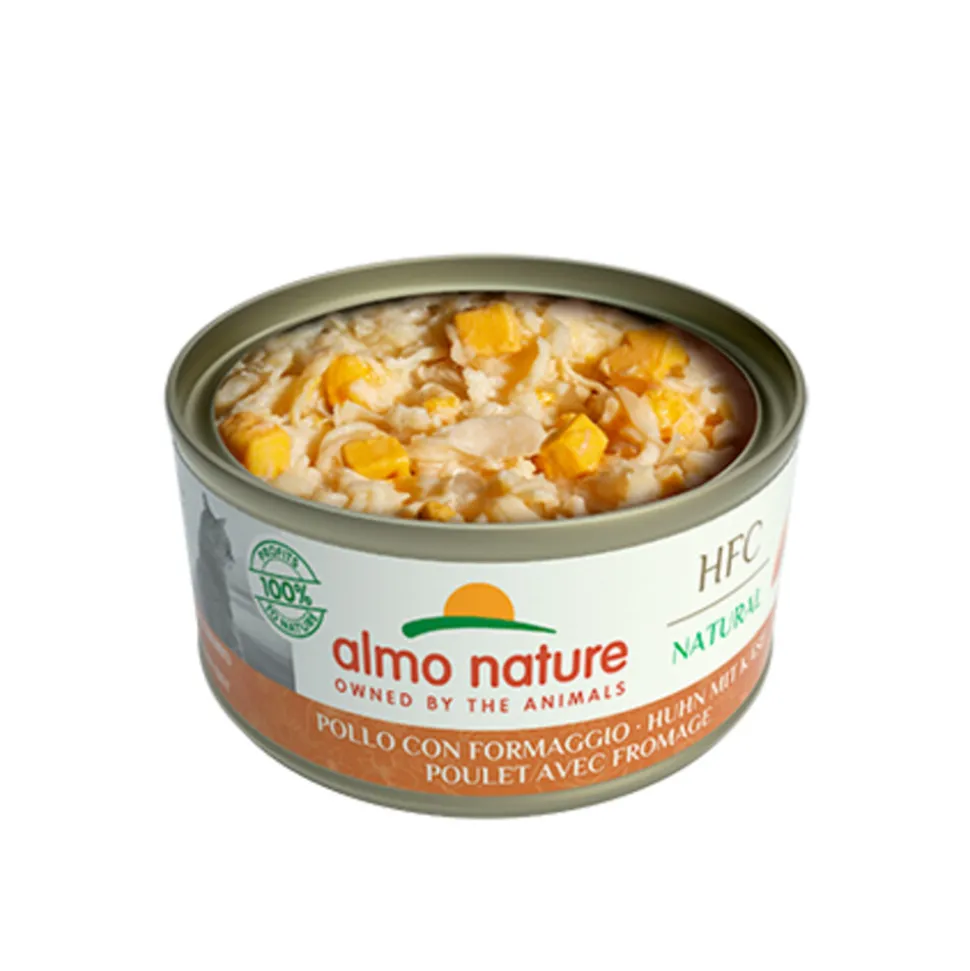 Almo Nature HFC Natural Kattenvoer Nat Blikje Kip & Kaas 70 gr