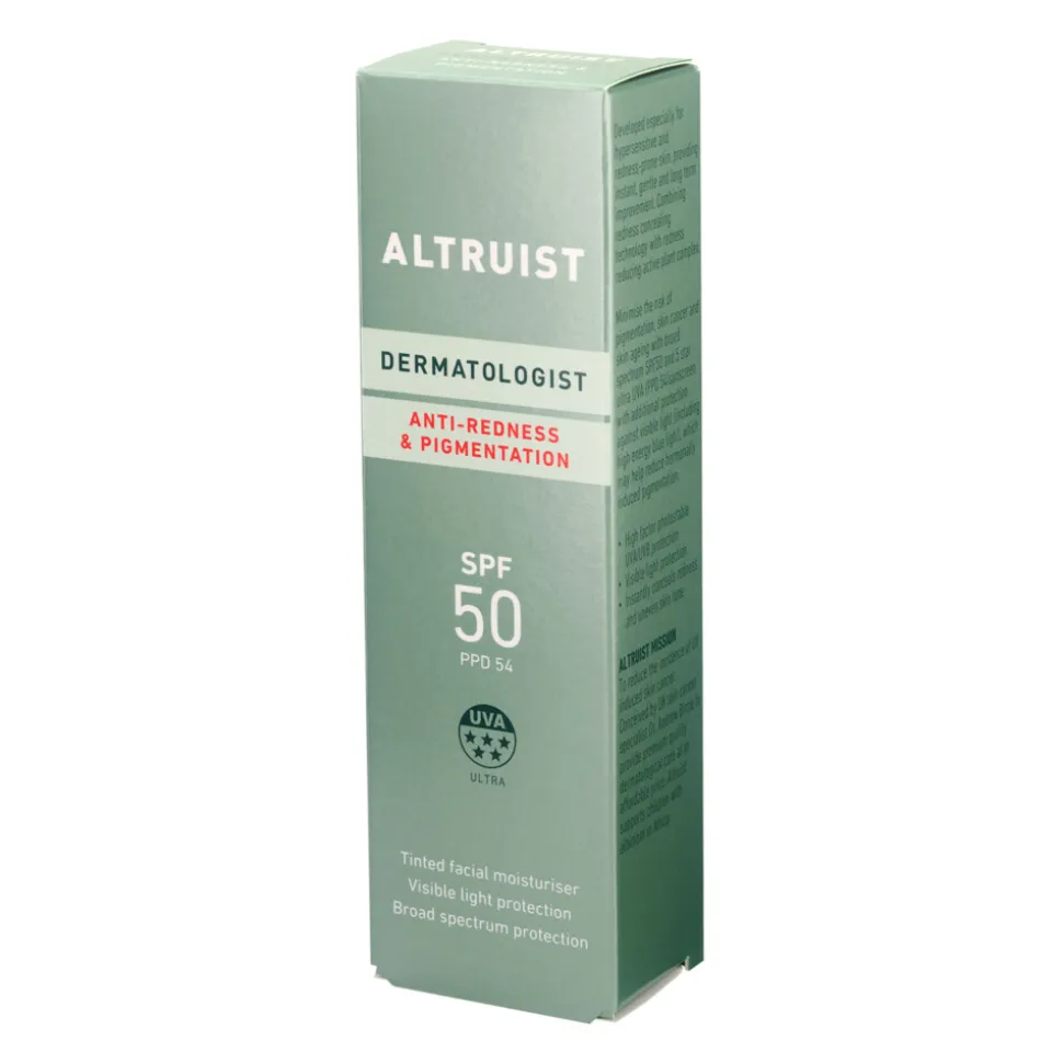 Altruist Zonnebrand Crème Anti-Roodheid en Pigment SPF 50 30 ml