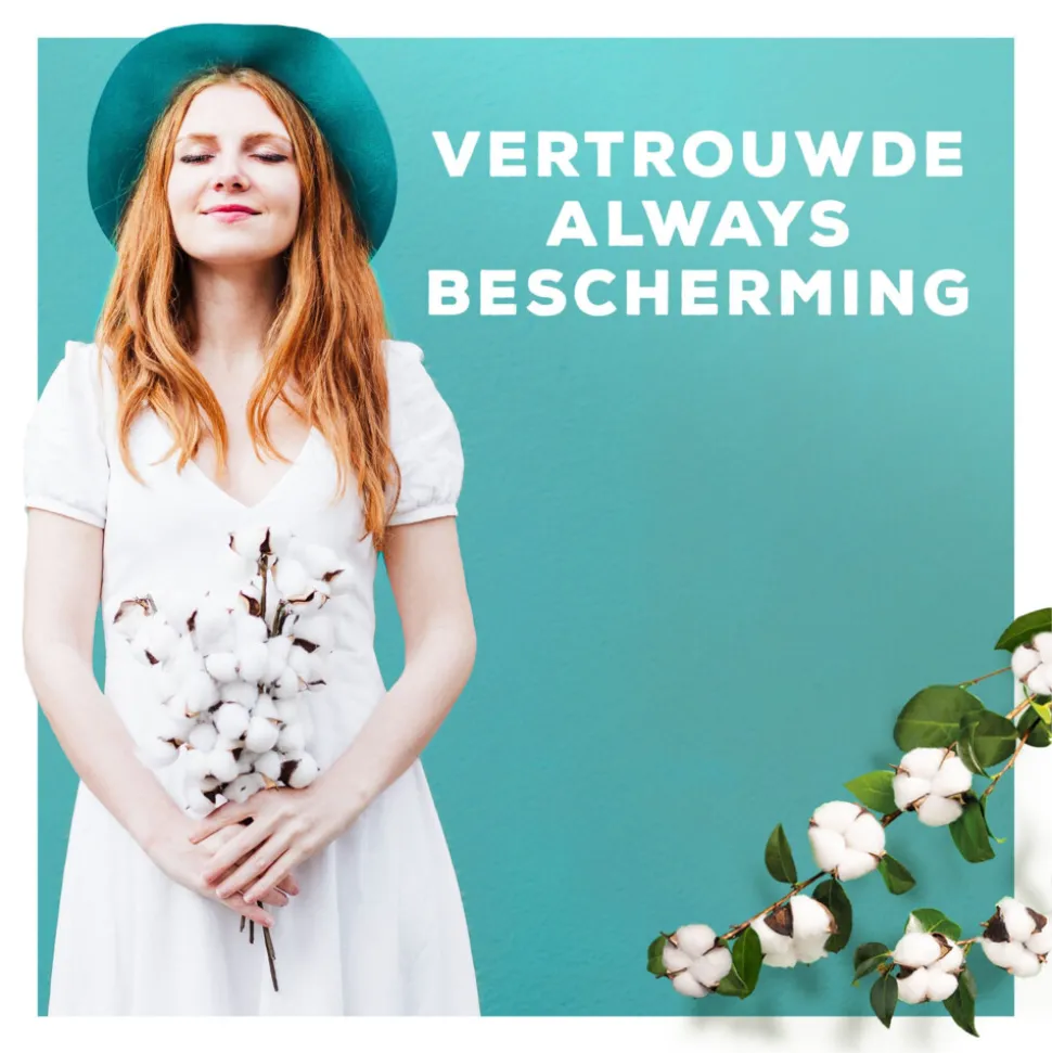 Always Maandverband Bio Cotton Protection Ultra Normal met Vleugels 11 stuks