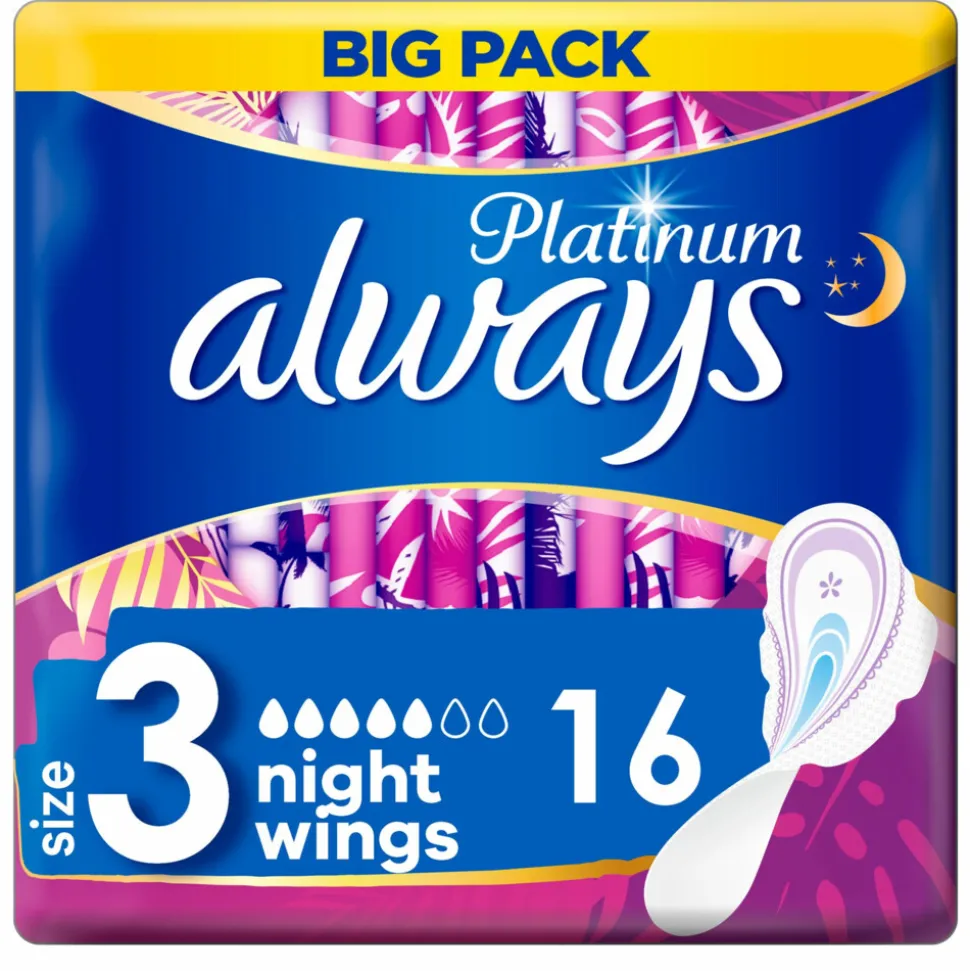 Always Maandverband Platinum Long 80 stuks