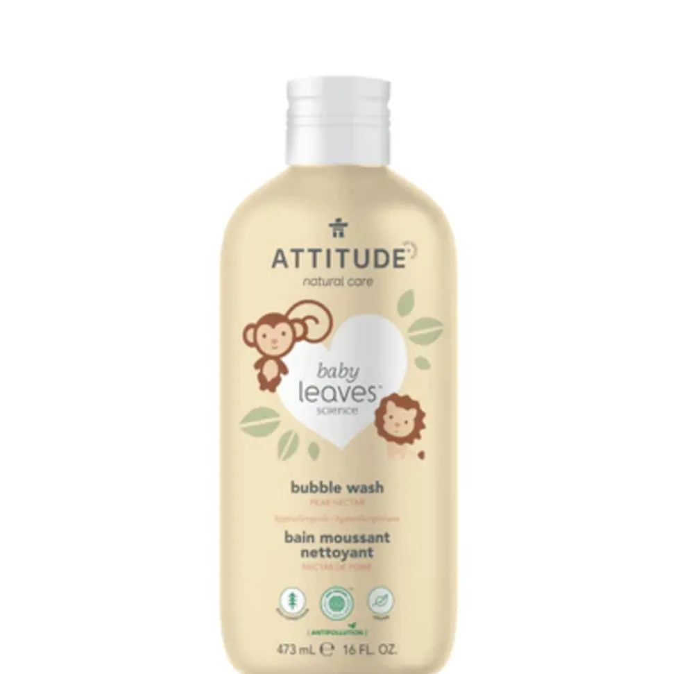 Attitude Baby Leaves Natural Bubble Wash Pear Nectar 473 ml
