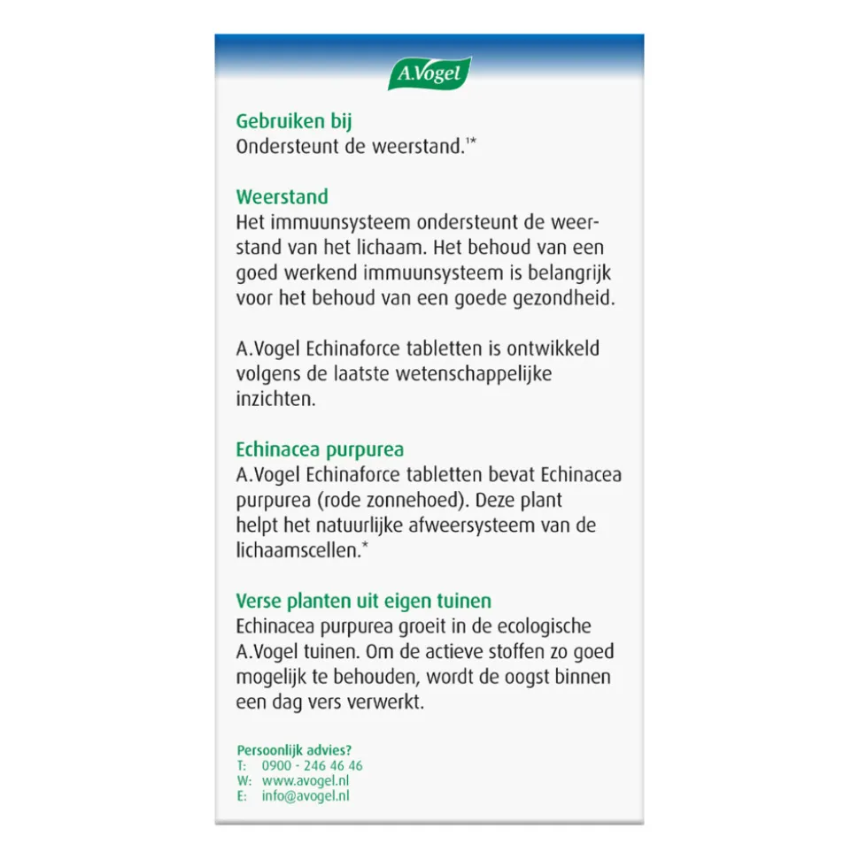 A.Vogel Echinaforce Weerstand 350 tabletten
