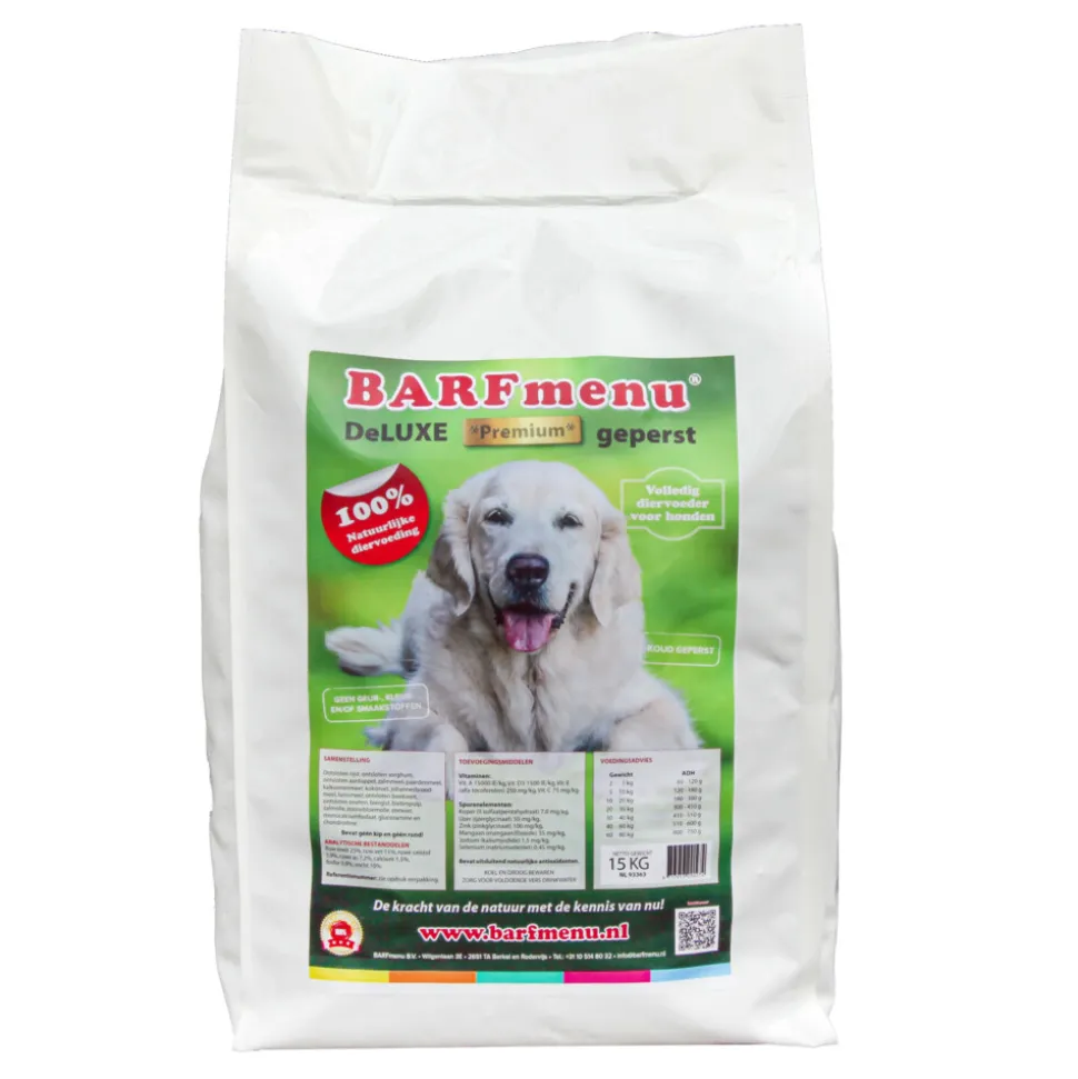 BARFmenu Hondenvoer Deluxe Premium Geperst 15 kg