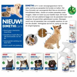 Beaphar DIMETHIcare Line-On Anti Vlooiendruppels Kat vanaf 1 kg 6 x 1 ml
