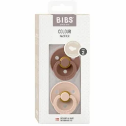 Bibs Fopspeen Anatomisch Maat 2 6-18 mnd Woodchuck Blush 2 stuks