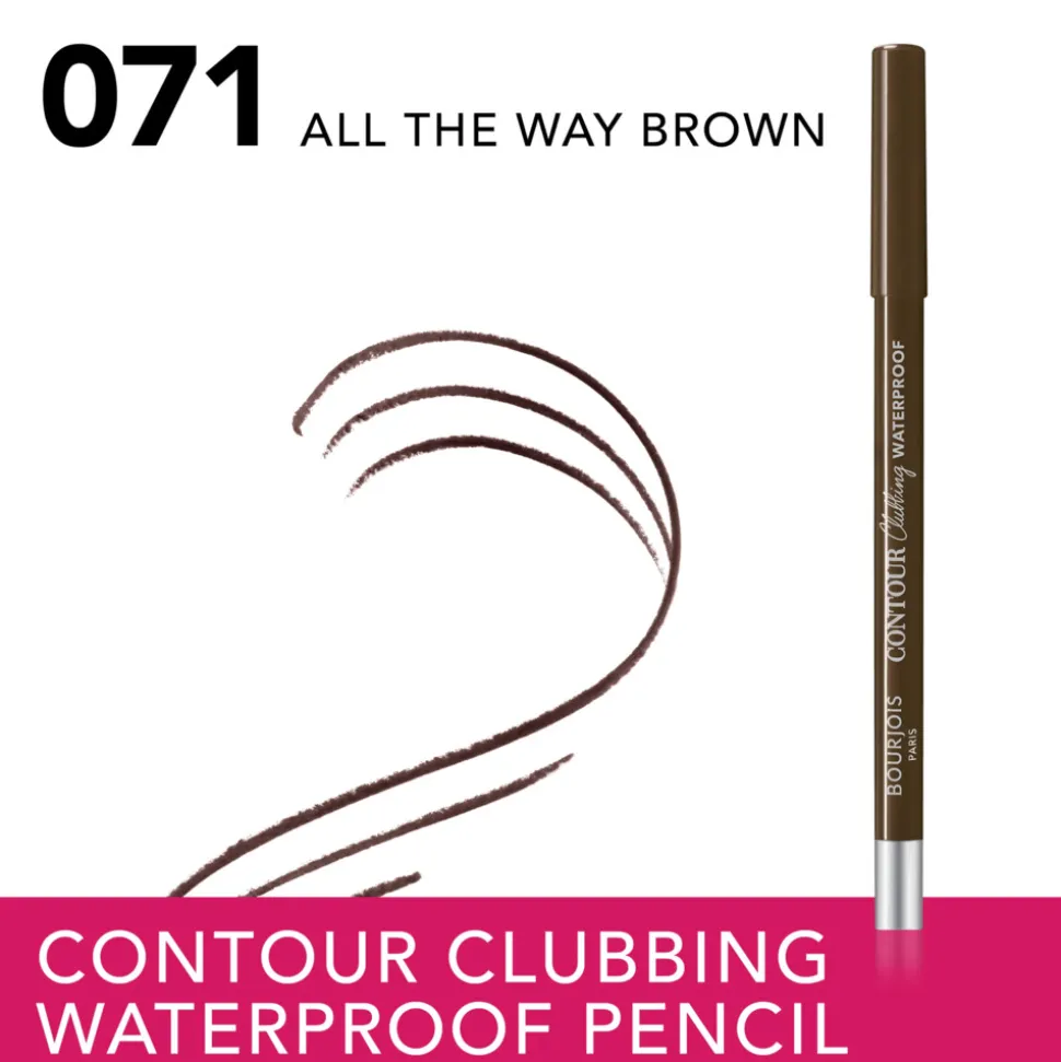 Bourjois Contour Clubbing Waterproof Oogpotlood All The Way Brown 71 1.2 gr