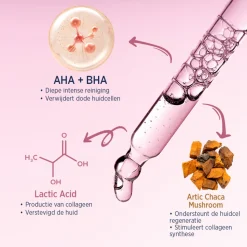 Celenes Aha 8% + Bha 2% + Lactic + Arctic Chaga-paddenstoel Serum 30 ml