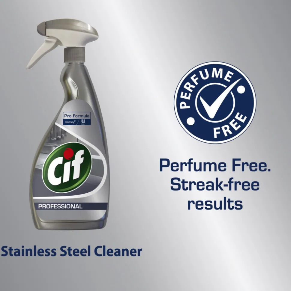 Cif Professional Roestvrij Staal Onderhoudsmiddel Pro Formula 750 ml