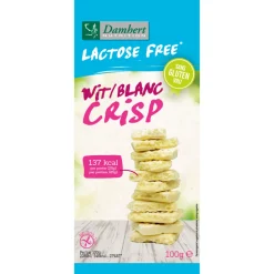 Damhert Witte Chocoladetabletten Crisp Glutenvrij 100 gr