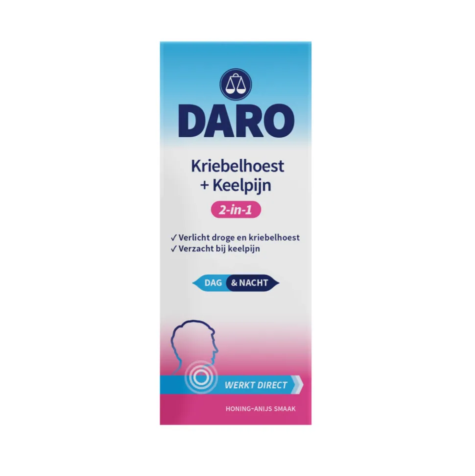 Daro 2-in-1 Kriebelhoest + Keelpijn 150 ml