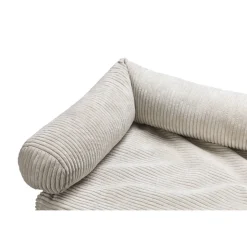 Designed by Lotte Bankkussen Ribbed Lichtgrijs 90 x 55 x 13,5 cm