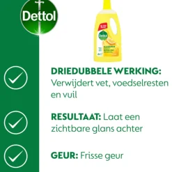 Dettol Allesreiniger Power & Fresh Citroen & Limoen 1 liter