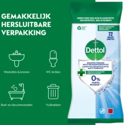 Dettol Desinfecterende Reinigingsdoekjes Cleanser 72 stuks
