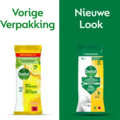 Dettol Reinigingsdoekjes Power & Fresh Citrus 110 stuks