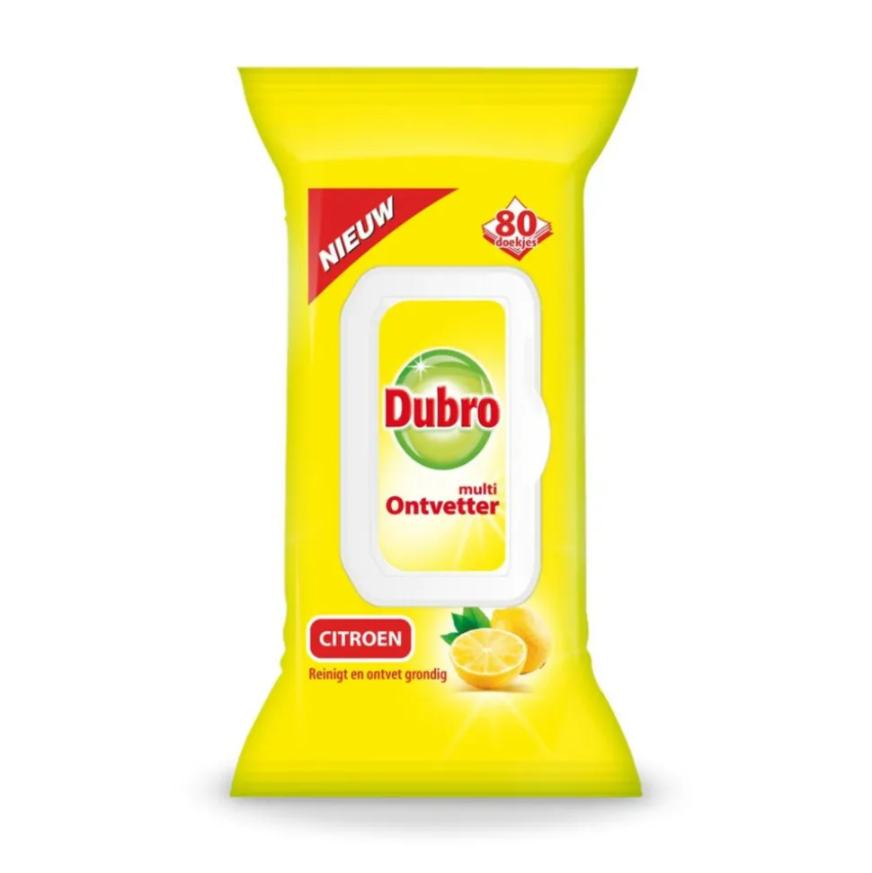 Dubro Doekjes Multi Ontvetter Citroen 80 doekjes