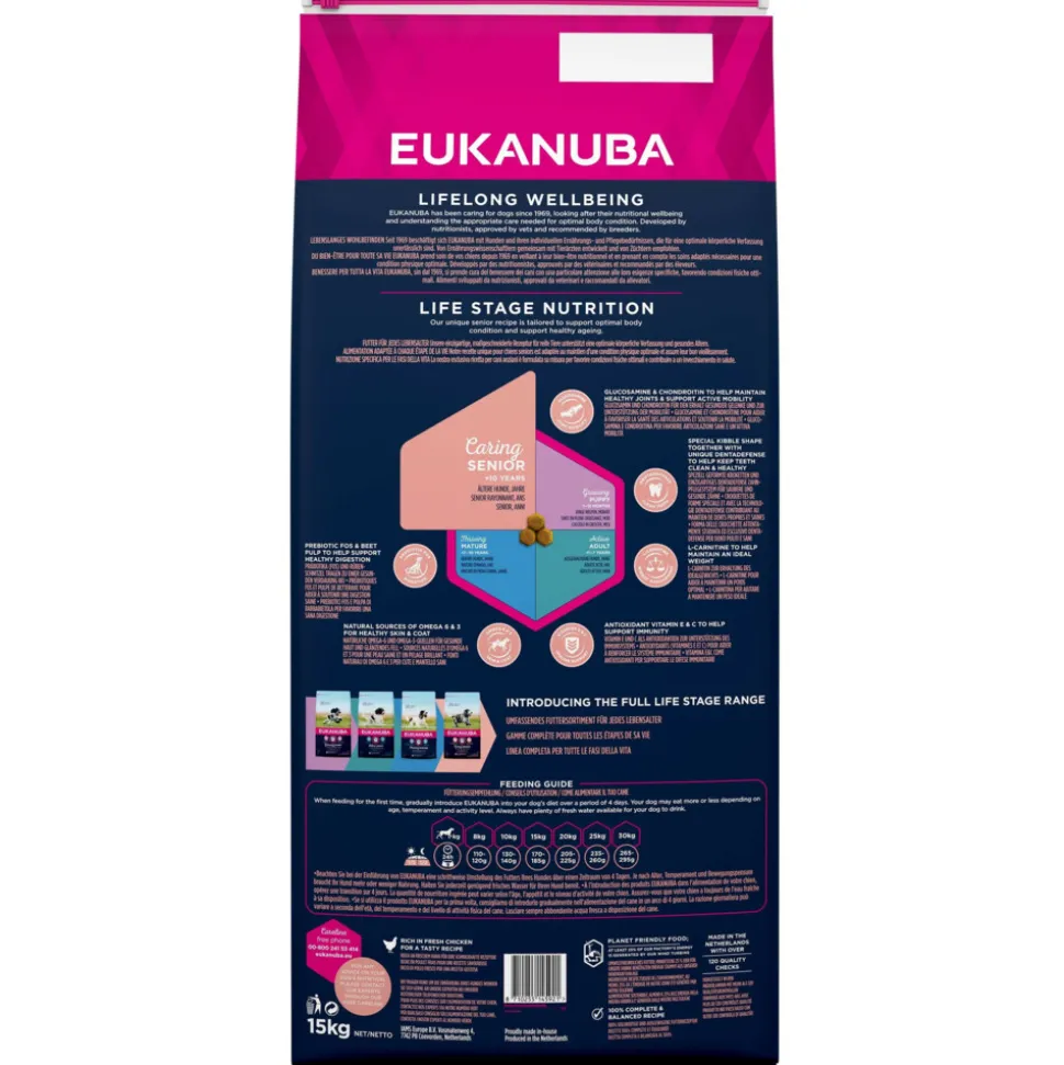 Eukanuba Senior Medium Hondenvoer Kip 15 kg