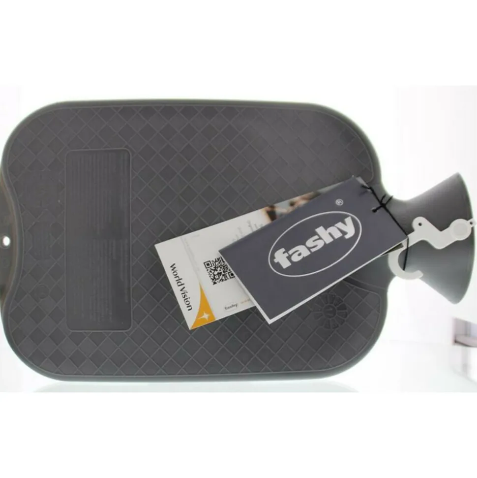 Fashy Warmwaterzak Enkele Ribbel Antraciet 2 liter