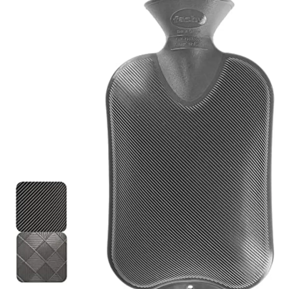 Fashy Warmwaterzak Enkele Ribbel Antraciet 2 liter