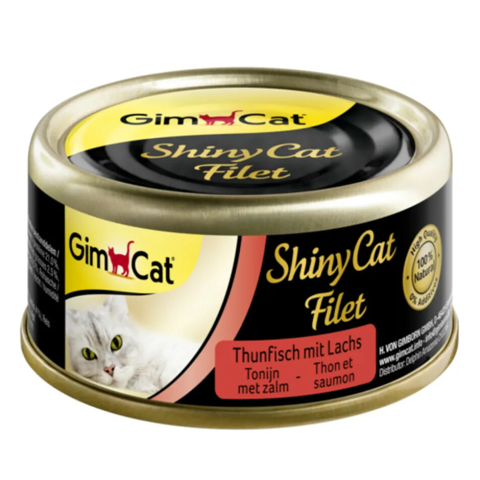 GimCat ShinyCat Filet Tonijn & Zalm 70 gr