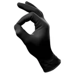 Handschoenen Nitril Poedervrij Zwart S 100 stuks