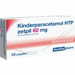 Healthypharm Paracetamol Kind 60 mg 10 stuks