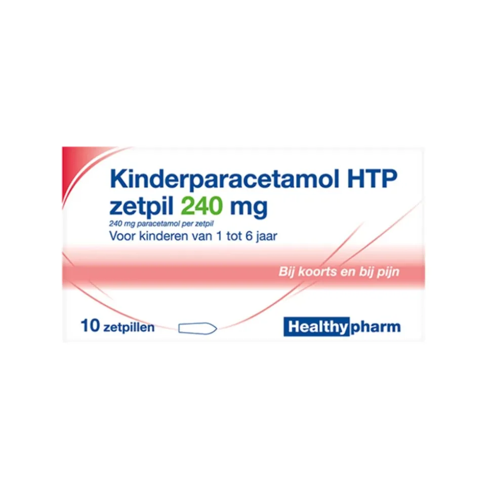 Healthypharm Paracetamol Kinderen 240 mg 10 stuks