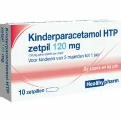 Healthypharm Paracetamol Kind 120 mg 10 stuks
