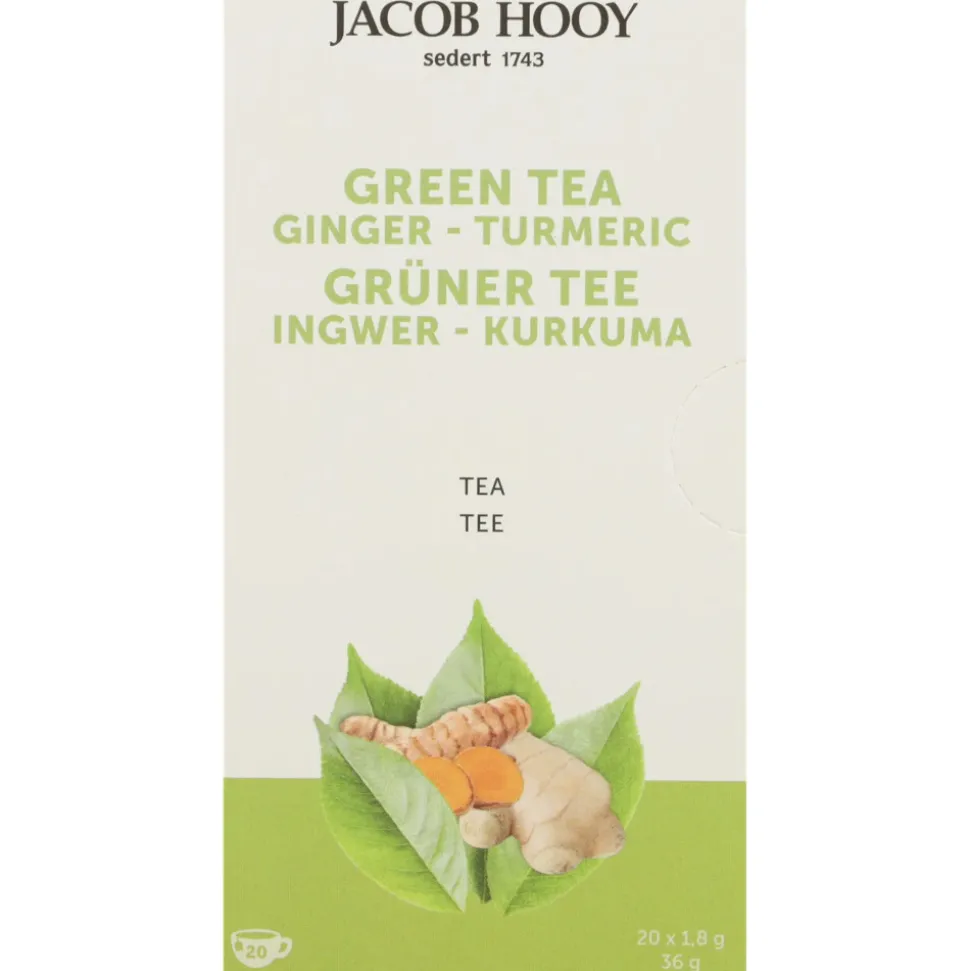 Jacob Hooy Groene Thee Gember - Curcuma 20 stuks