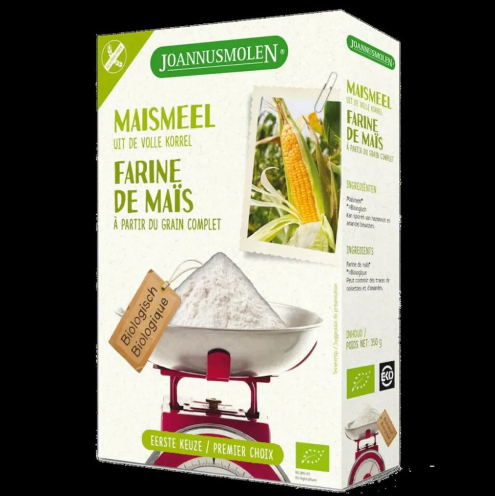 Joannusmolen Maismeel Volkoren Glutenvrij Bio 350 gr