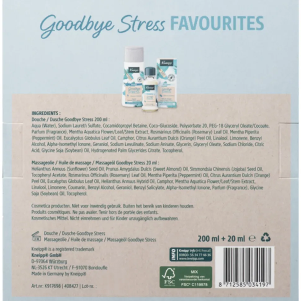 Kneipp Geschenkset Goodbye Stress Favourites 2 stuks