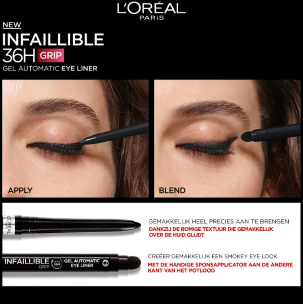 L'Oréal Infaillible 36H Grip Gel Automatic Eyeliner Taupe Grey