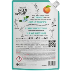 Marcel's Green Soap Wasmiddel Kleur Navul Perzik & Jasmijn 23 Wasbeurten 1 liter
