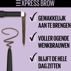 Maybelline Brow Satin Duo Wenkbrauwpotlood en Poeder 02 Medium Brown