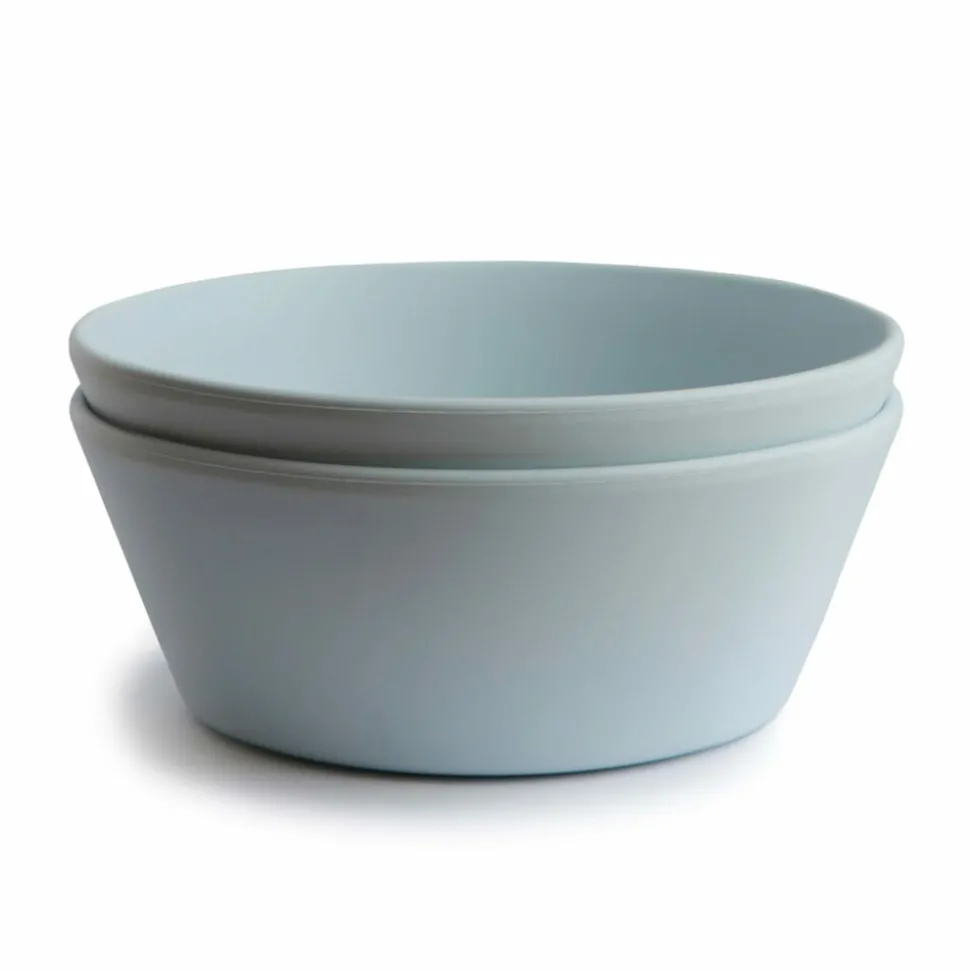 Mushie Kommen Set Powder Blue 2 stuks
