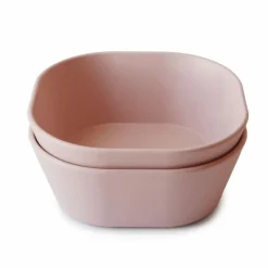 Mushie Kommen Set Vierkant Blush 2 stuks