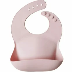 Mushie Slabbetje met Opvangbakje Blush