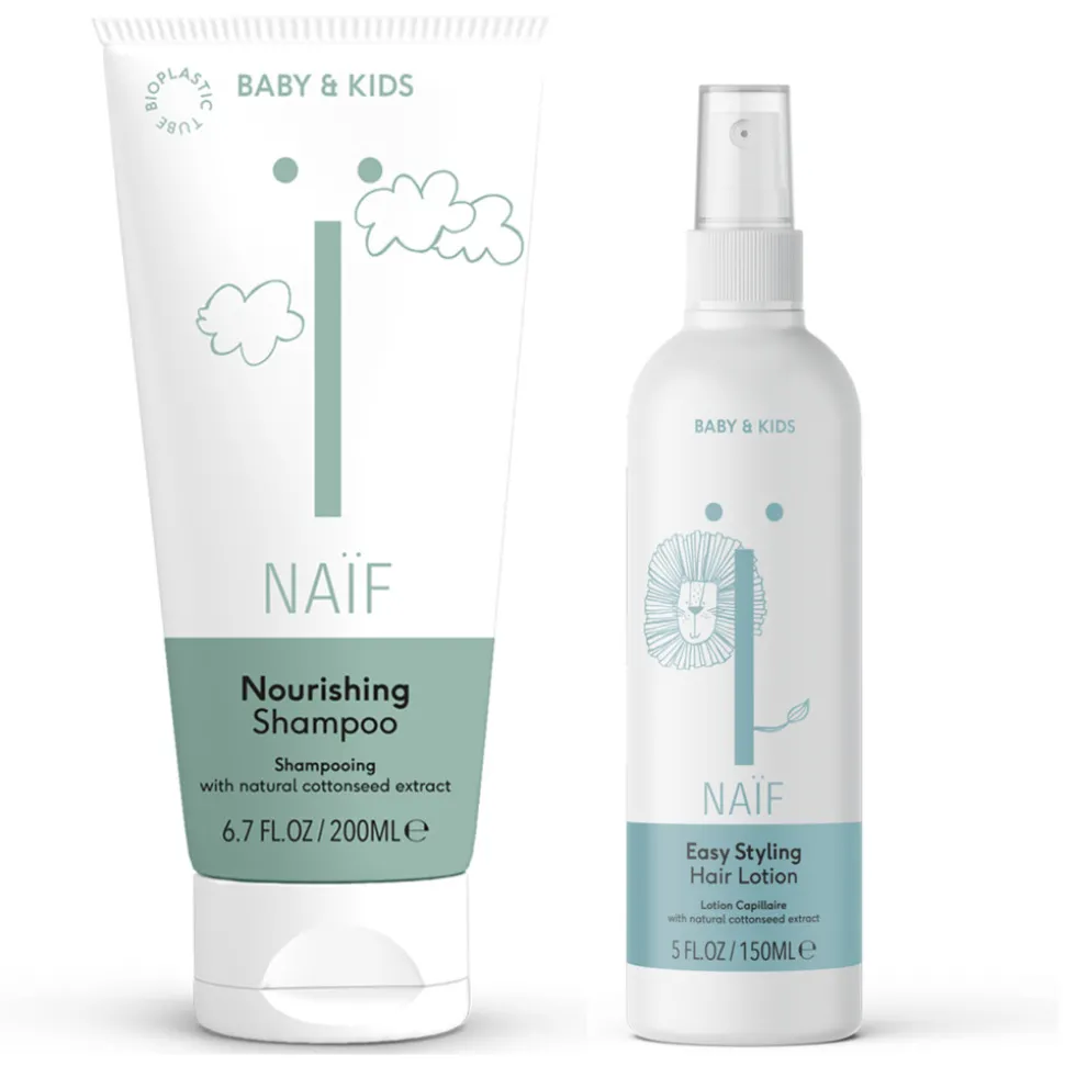 Naïf Shampoo en Haarlotion Baby & Kids Pakket