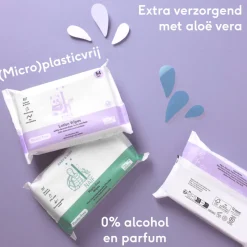 Naif Baby & Kids Lotion Billendoekjes Plasticvrij 3x54 = 162 stuks