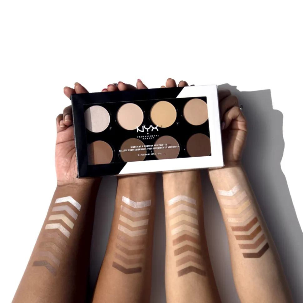 NYX Highlight & Contour Pro Palette 8 kleuren 21.6 gr