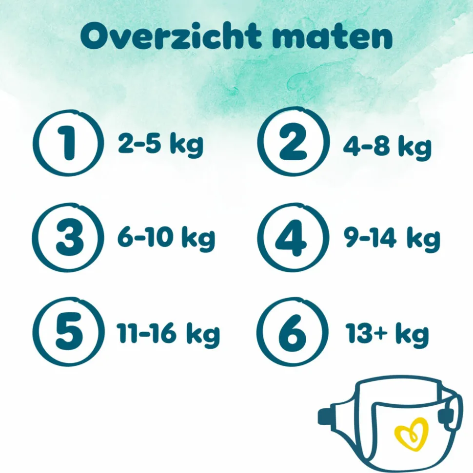 Pampers Harmonie Luiers Maat 2 (4-8kg) 204 stuks