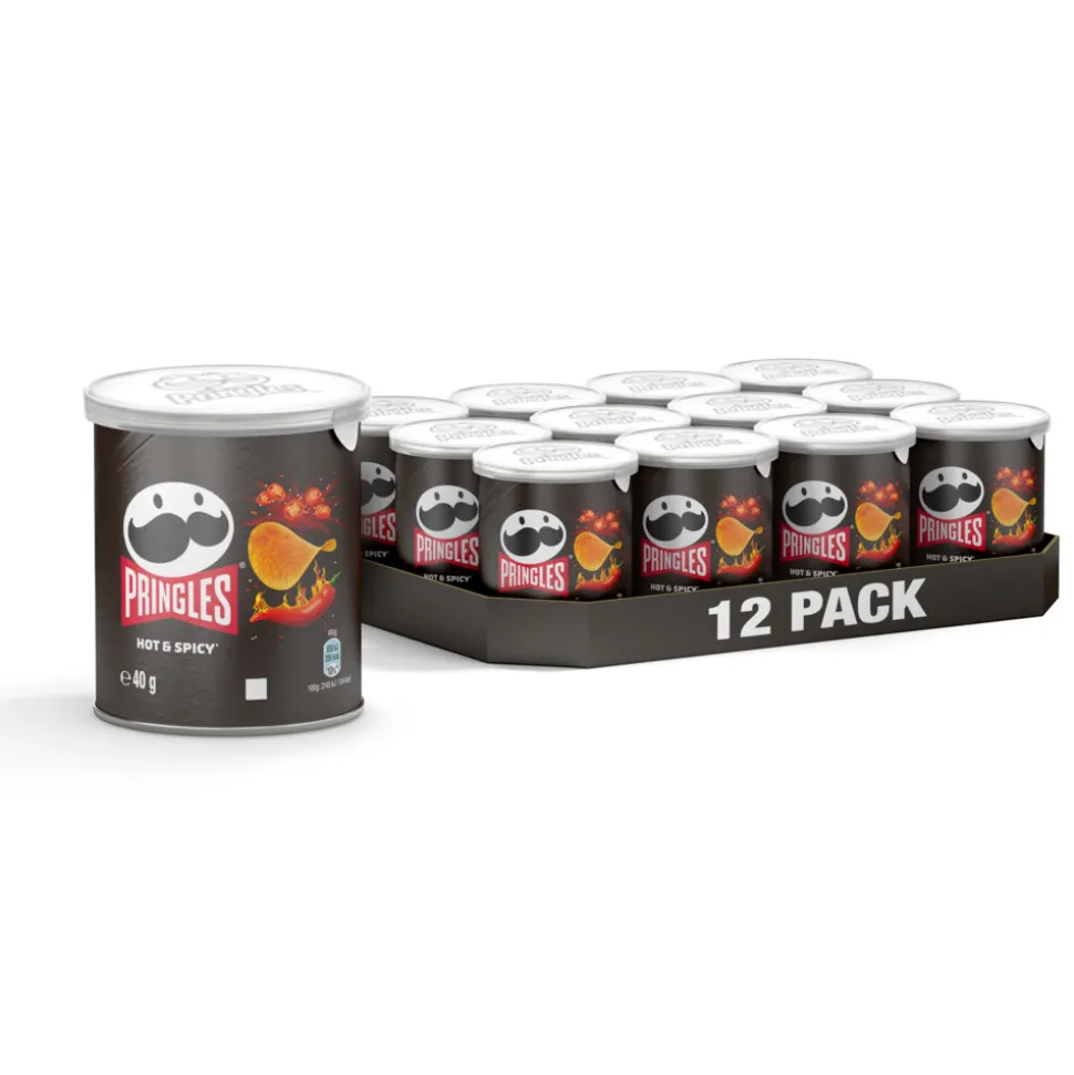 Pringles Chips Hot & Spicy 12 x 40 gr