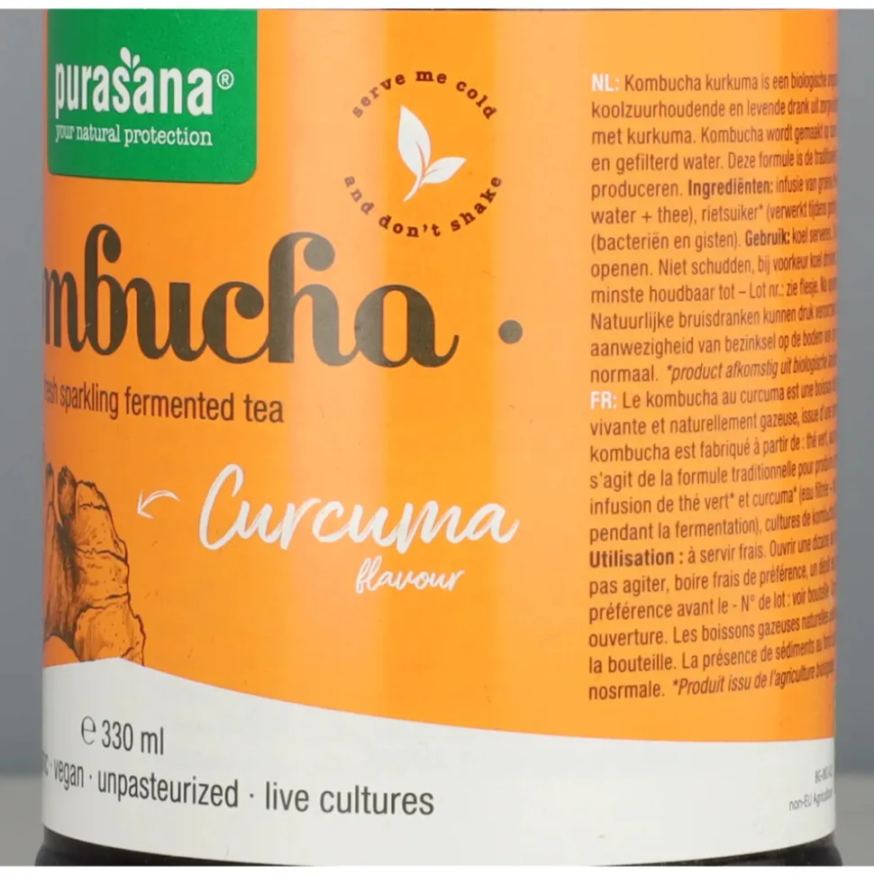 Purasana Kombucha Kurkuma Bio 330 ml