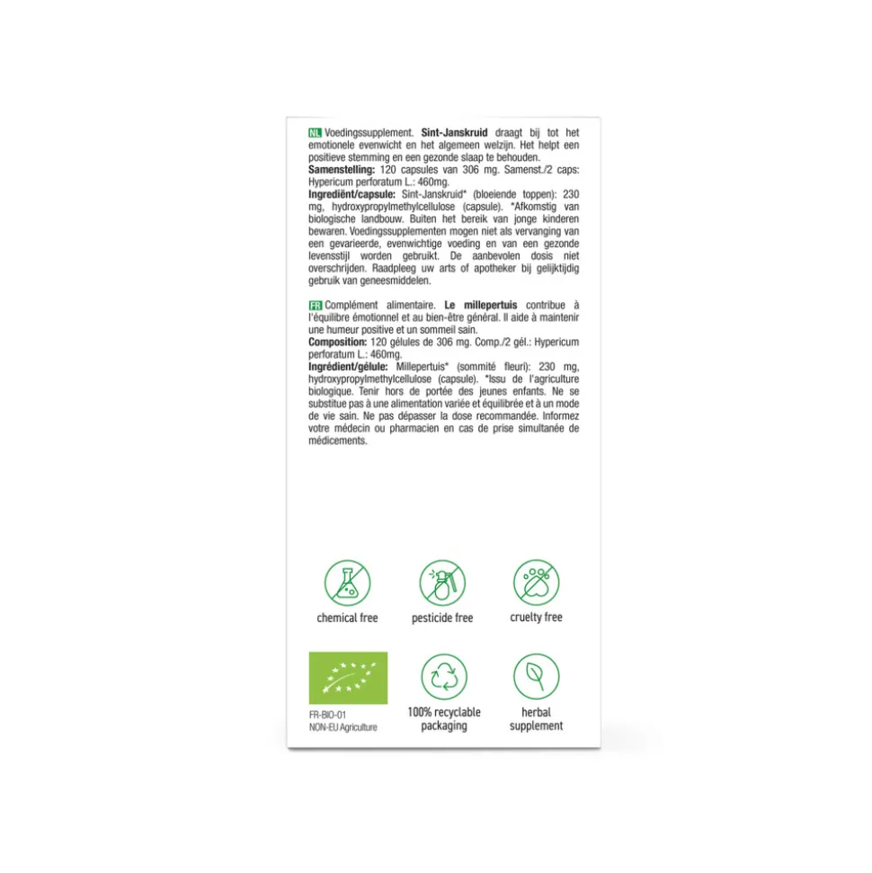 Purasana Sint-Janskruid Bio 120 Capsules