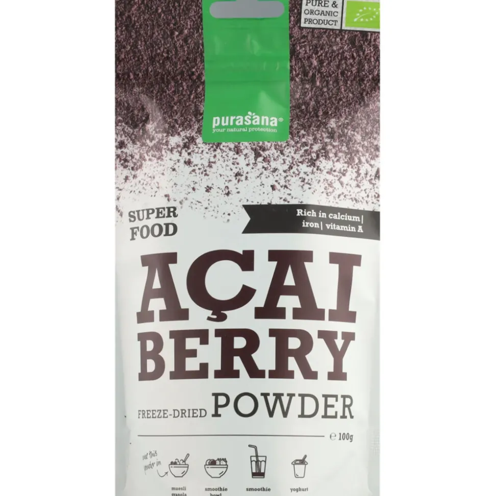 Purasana Superfood Acai Bessen Poeder Bio 100 gr