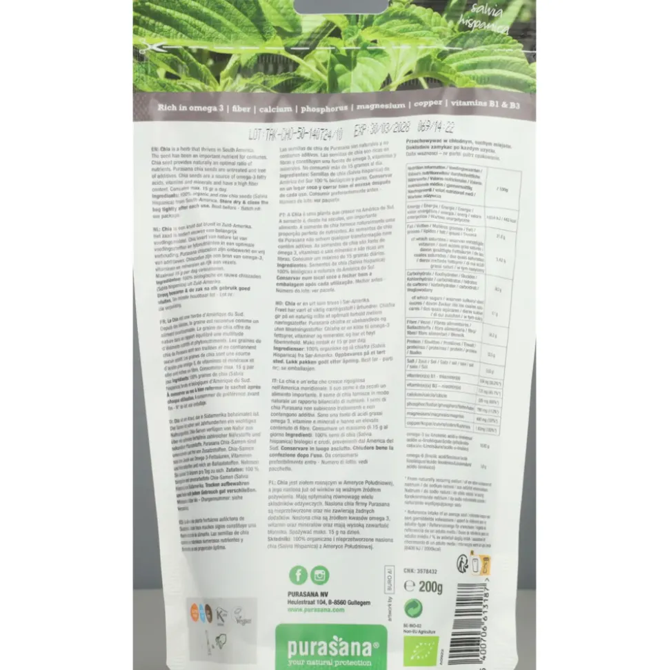 Purasana Superfood Chiazaden Bio 200 gr