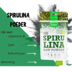 Purasana Superfood Spirulina Poeder Bio 200 gr