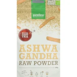Purasana Super Spicy & Tea Bio Ashwagandha Poeder 100 gr