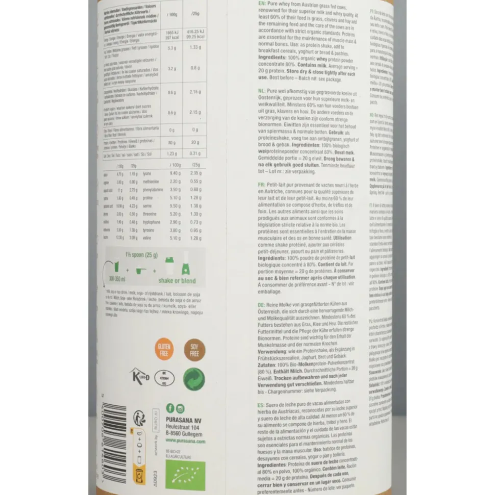 Purasana Whey Protein Naturel 400 gr